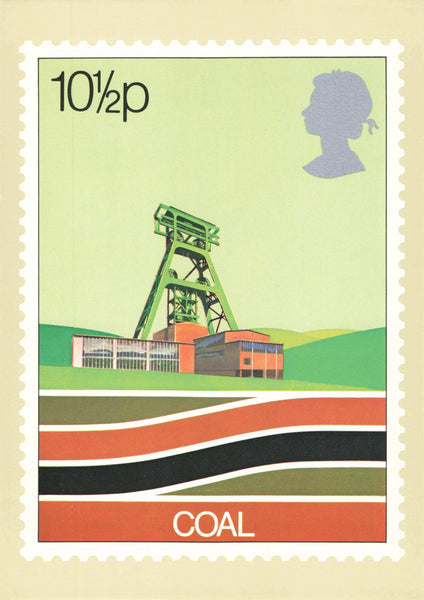 PHQ Post Office postcard, Energy Series, Coal
