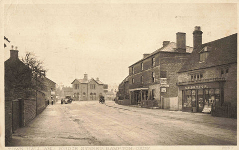 Old postcard of Bampton, Oxfordshire, posted 1914