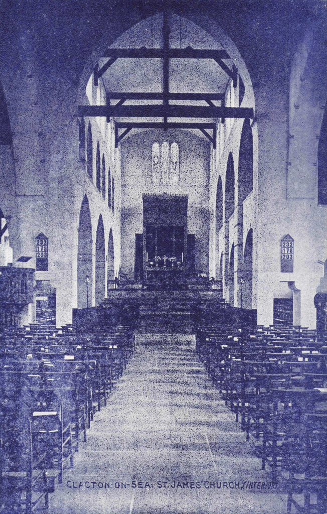 Clacton-on-Sea, St James' Church postcard