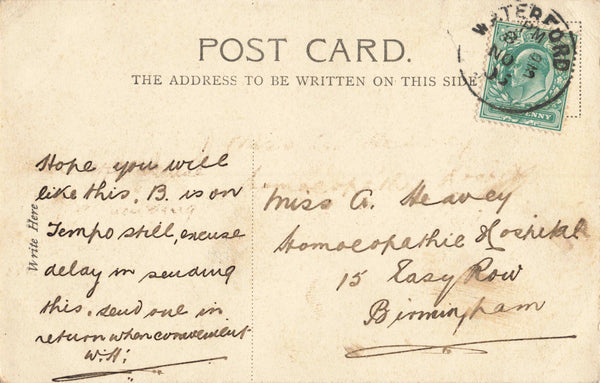 BARRONSTRAND STREET, WATERFORD - EARLY 1900s POSTCARD (ref 6222/24)