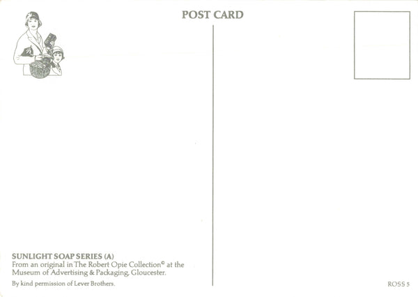 LABOUR LIGHT, CLOTHES WHITE, SUNLIGHT SOAP POSTCARD (ref 2254)