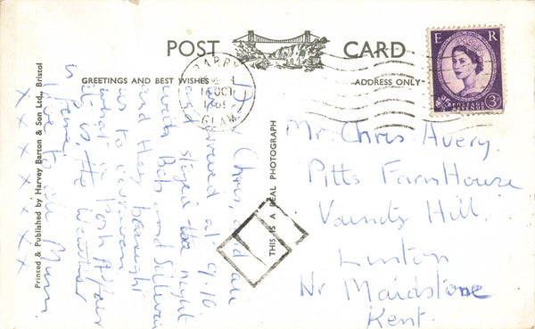 RHOOSE, 1960s REAL PHOTO MULTIVIEW GLAMORGAN POSTCARD (ref 7330/24)