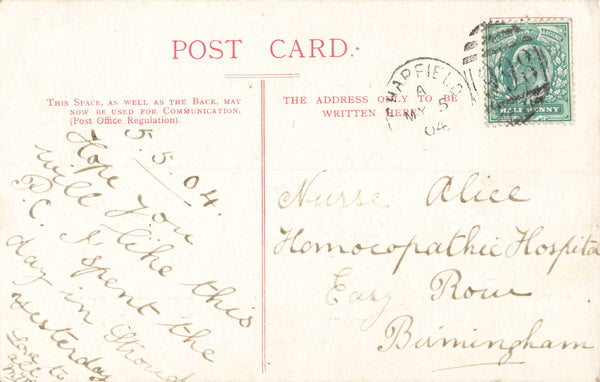 STROUD FROM FOLLY LANE - 1904 GLOUCESTERSHIRE POSTCARD (ref 5695/24)