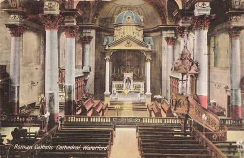 Early 1900s postcard of Roman Catholic Cathesral, Waterford, Ireland