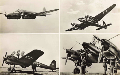 FOCKE WULF FW 187 aviation postcard