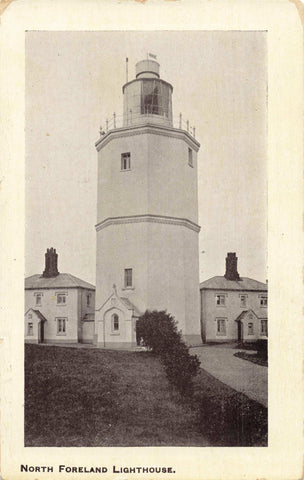 Old postcard of North Foreland Lighthouse, Broadstairs, Kent