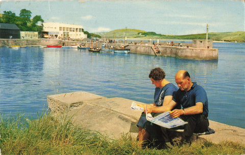 Old postcard of Padstow Harbour