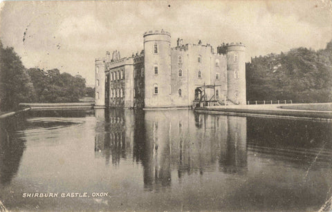 Old postcard of Shirburn Castle, Oxfordshire