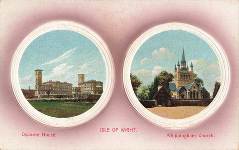 ISLE OF WIGHT, OLD EMBOSSED POSTCARD (ref 6165/J/24)