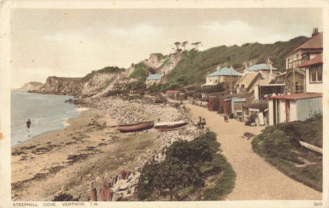 Old postcard of Steephill Cove, Ventnor, Isle of Wight