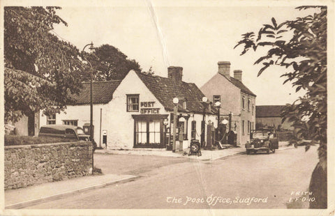 Old postcard of the Post Office, Ludford, Lincolnshire