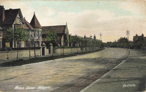 Early 1900s postcard of Meols Drive, Hoylake, Wirral, Cheshire