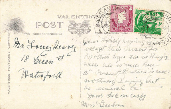 A HOME IN OLD IRELAND - 1949 POSTCARD (ref 4648/24)