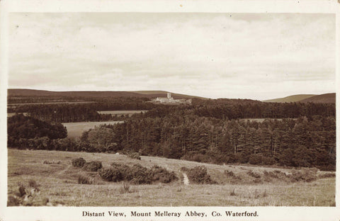 DISTANT VIEW, MOUNT MELLERAY ABBEY, CO WATERFORD, IRELAND POSTCARD (ref 4629/24)