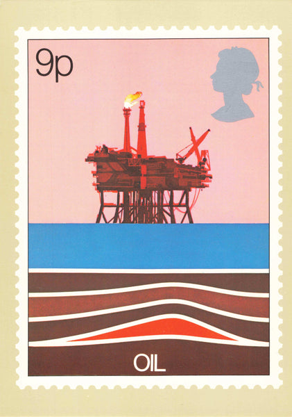 PHQ Post Office postcard, Energy Series, Oil