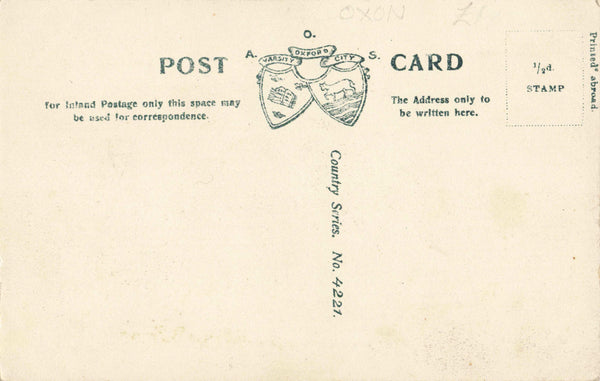 WITNEY ROAD, BURFORD - PRE 1918 OXFORDSHIRE POSTCARD (ref 7135/23/F)