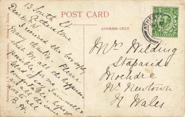 LONG STREET, ATHERSTONE, WARWICKSHIRE POSTCARD (ref 5996/W9)