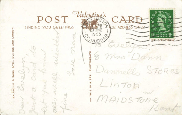 NORTHGATE, DARLINGTON - 1955 REAL PHOTO POSTCARD (ref 3061/24)