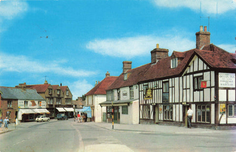 Old postcard of High Street, Dymchurch in Kent
