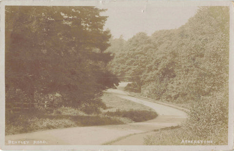 ATHERSTONE, BENTLEY ROAD, 1910 RPPC WARWICKSHIRE (ref 6286/W9)