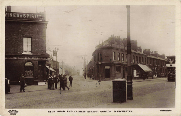Old postcard of Gorton, Manchester, 1919
