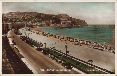 1932 Llandudno Promenade postcard