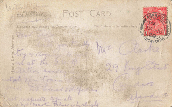 THE BEACH, ABERAYRON, OLD CARDIGANSHIRE POSTCARD (ref 4904/24)