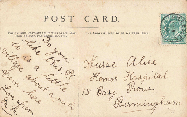 ALDERLEY,  GLOUCESTERSHIRE, 1904 REAL PHOTO POSTCARD (ref 5821/24)