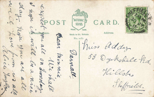 MAKING FRIENDS - 1915 POSTCARD (ref 5430/J/24)