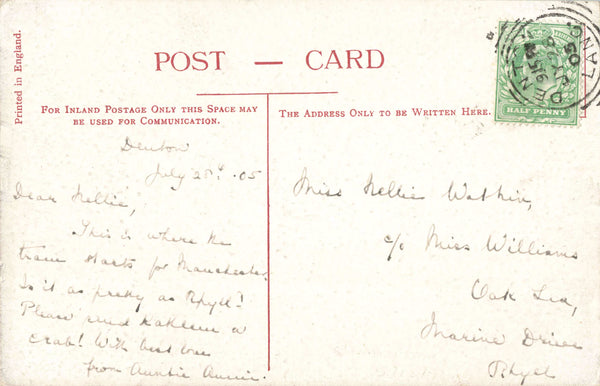 CROWN POINT, DENTON - OLD MANCHESTER POSTCARD (ref 6238/W9)
