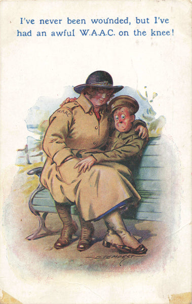 1919 WAAC BAMFORTH COMIC POSTCARD