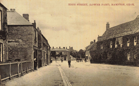 Old postcard of High Street (Lower Part), Bampton, Oxfordshire