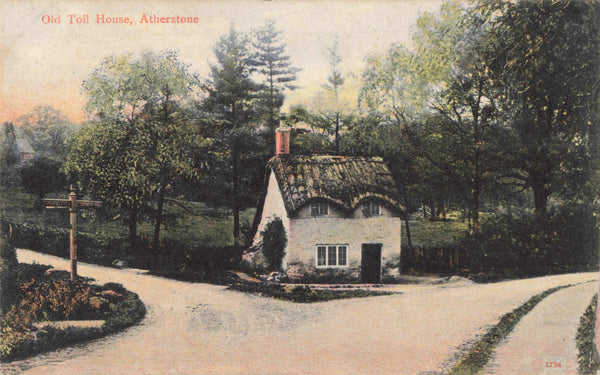 OLD TOLL HOUSE, ATHERSTONE, WARWICKSHIRE PRE 1918 POSTCARD