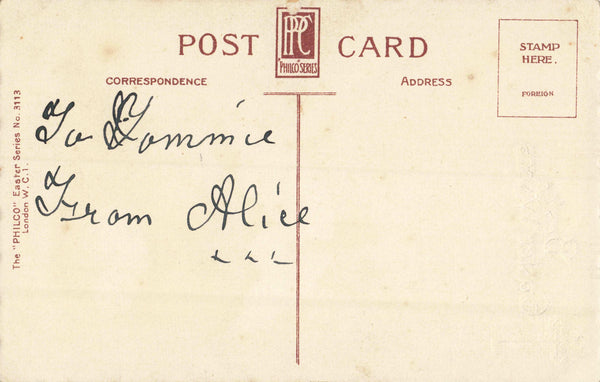 BEST EASTER WISHES - OLD POSTCARD (ref 5838/24)