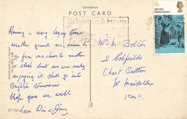 MULTIVIEW POSTCARD OF SALTDEAN, SUSSEX, 1960s (ref 5776/24)