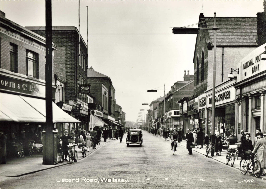 Real photo postcard of Liscard Road, Wallasey in Wirral