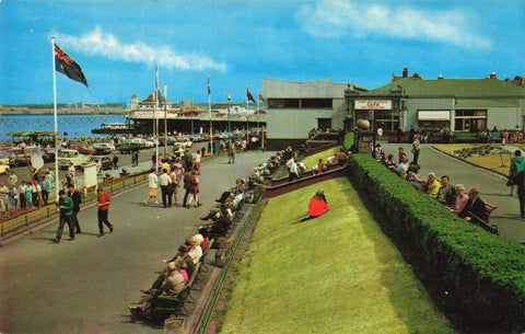 PROMENADE GARDENS AND PIER, NEW BRIGHTON, OLD WIRRAL POSTCARD