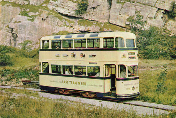 SHEFFIELD CORPORATION TRAMCAR 510 - MODERN SIZE POSTCARD (ref 3570/23)