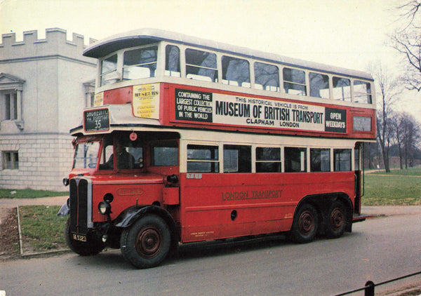 Modern size postcard of "LT" Type Motor Bus