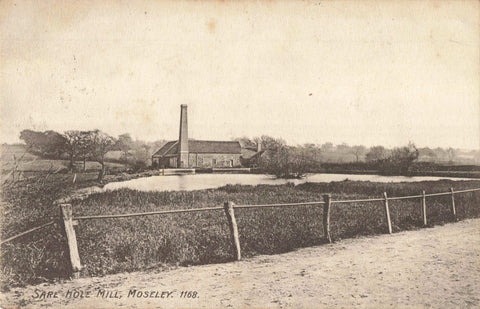 Early 1900s postcard of Sare Hole Mill, Moseley (Sarehole)