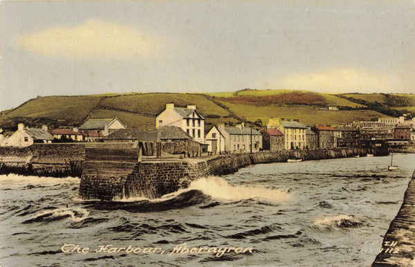 Old postcard of The Harbour, Aberayron in Cardiganshire