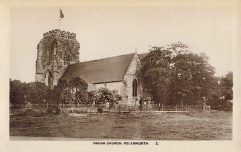 POLESWORTH, PARISH CHURCH, OLD WARWICKSHIRE POSTCARD