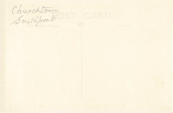 BANKFIELD LANE, CHURCHTOWN NR SOUTHPORT, OLD POSTCARD (ref 6493/25)