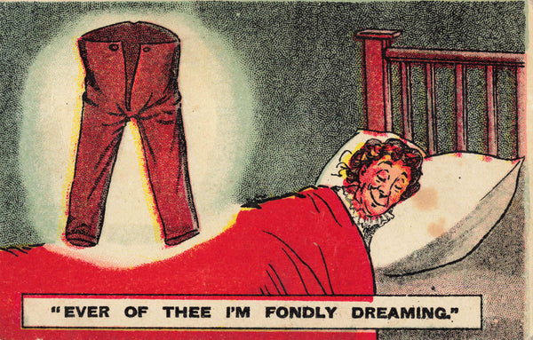 EVER  OF THEE I'M FONDLY DREAMING, OLD COMIC POSTCARD (ref 6182/25)