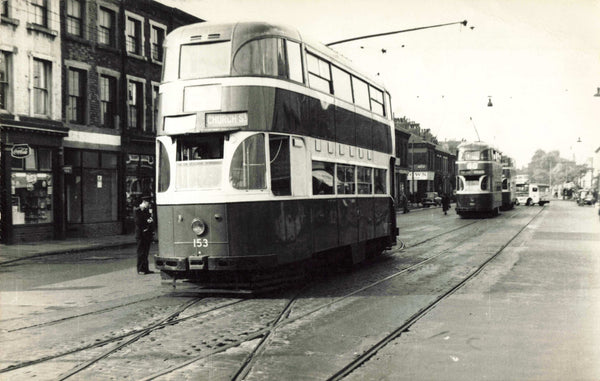 Old photograph of a tram, photograph - from Merseyside Tramway Preservation Society