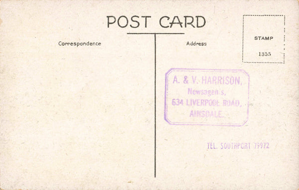 AINSDALE, SANDBROOK ROAD, NR SOUTHPORT - OLD POSTCARD (ref 6467/25)