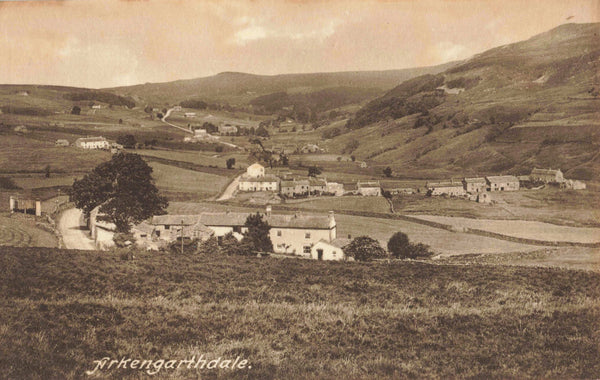 Old postcard of Arkengarthdale in Yorkshire