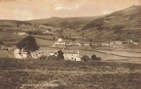 Old postcard of Arkengarthdale in Yorkshire