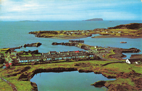 Colour postcard of Easdale and the Holy Isles, Scotland