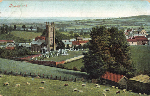1912 postcard of Bradninch, Devon